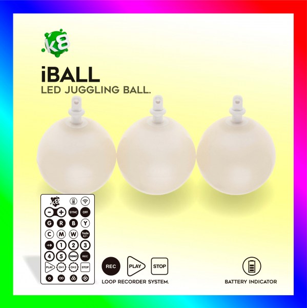 LED Ball iBall RGB-IR Programmable K8 Juggling